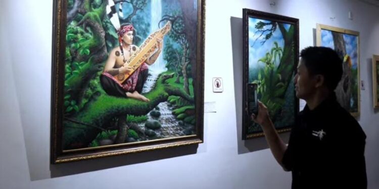 Pameran Seni Rupa dan Desain oleh Forum Ekraf Kota Balikpapan Resmi Dibuka