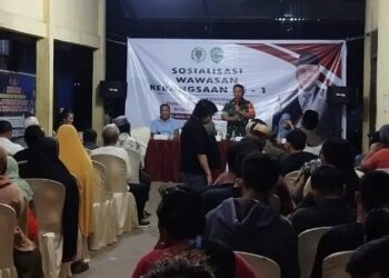 Seratusan Warga Anggana Ikuti Sosialisasi Wawasan Kebangsaan, Reza Fachlevi Hadirkan Danramil dan BPIP Kaltim