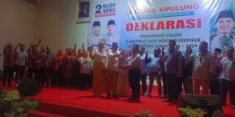 Ratusan Tokoh Bugis-Makassar Kompak Dukung Rudy Mas’ud di Pilgub Kaltim