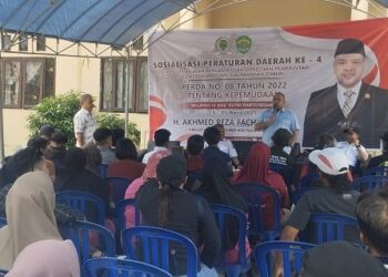 Sosialisasi Perda Kepemudaan di Muara Badak, Reza Fachlevi Ajak Pemuda Tingkatkan Daya Saing di Era Digital